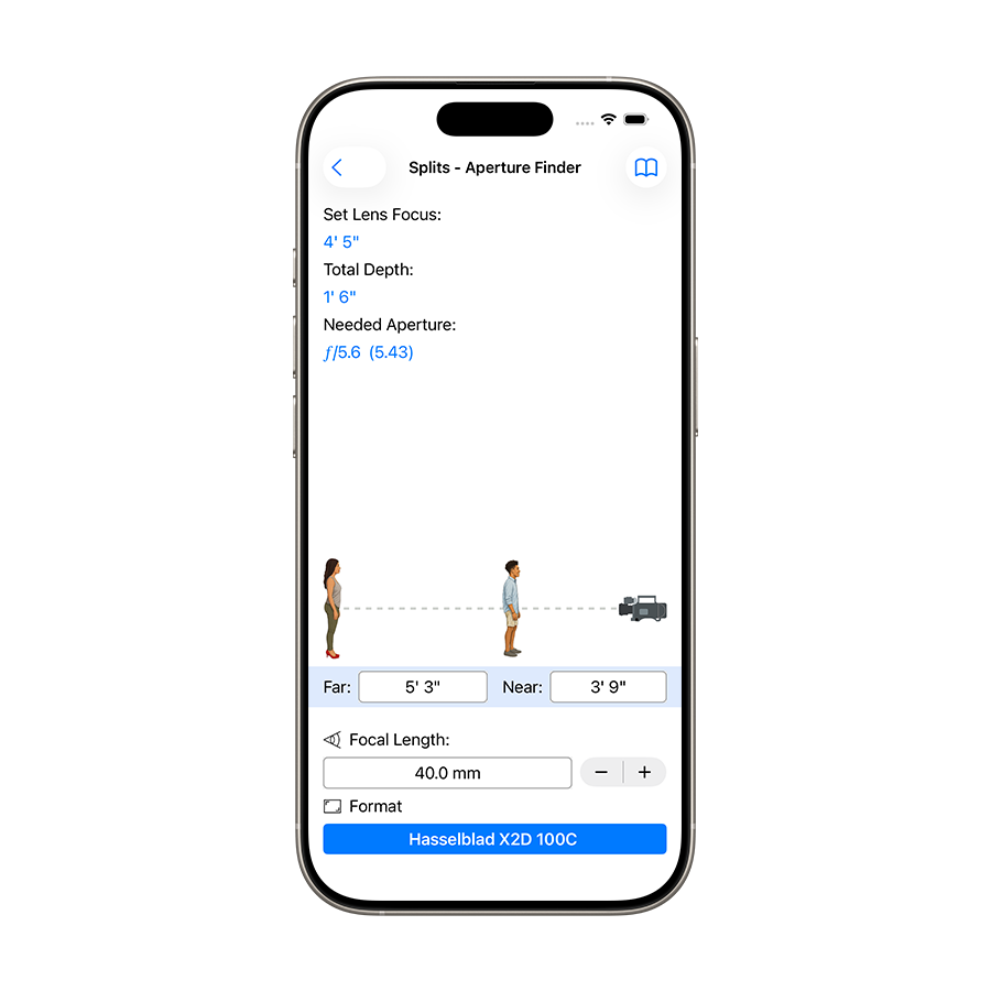 Aperture finder splits tool