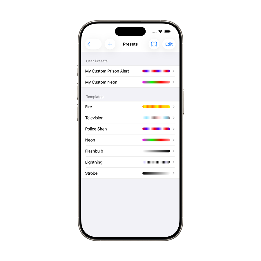 Animated light effects tool