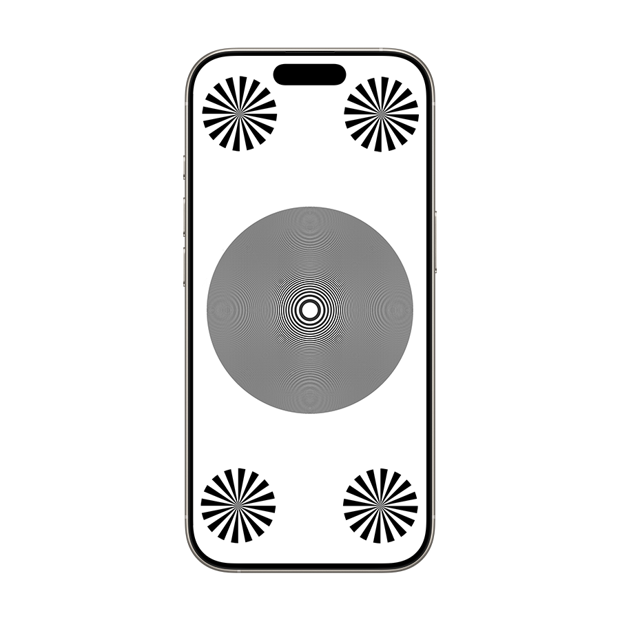 Siemens star test charts