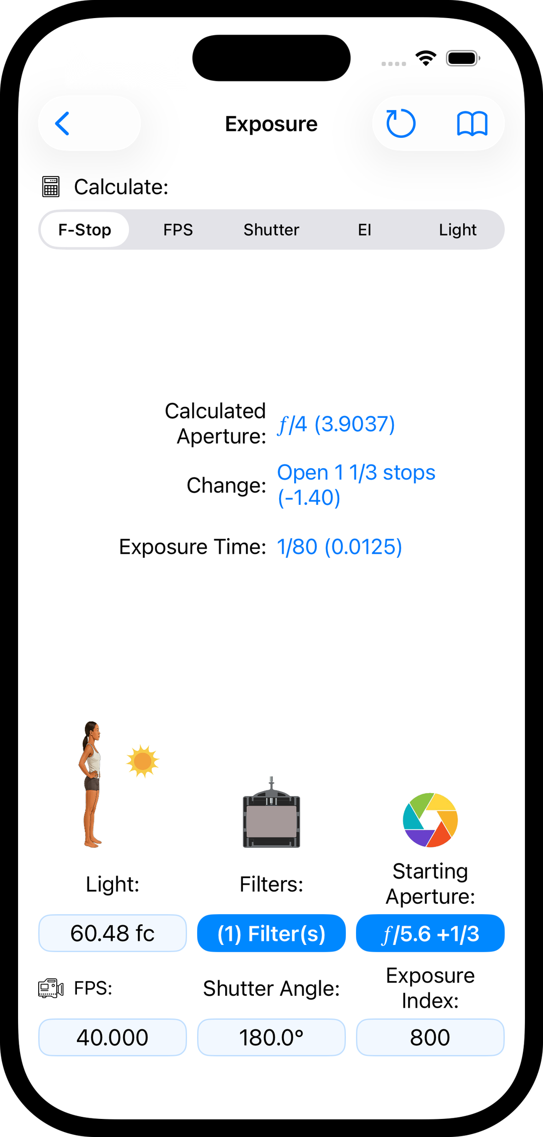 Exposure tool in pCAM Pro